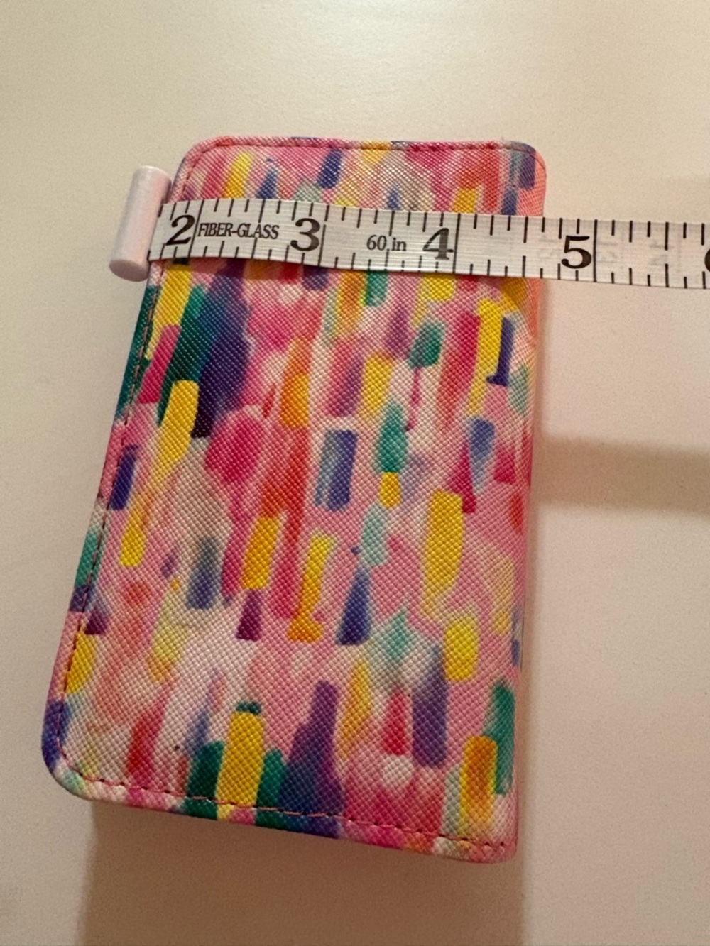 Source Unknown Multicolor Pink Yellow Blue Card Holder - Picture 6 of 6